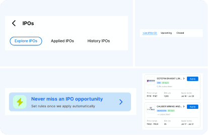 IPO Applications inside the ANT Mobile app