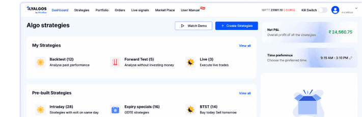 API and Algo Trading preview