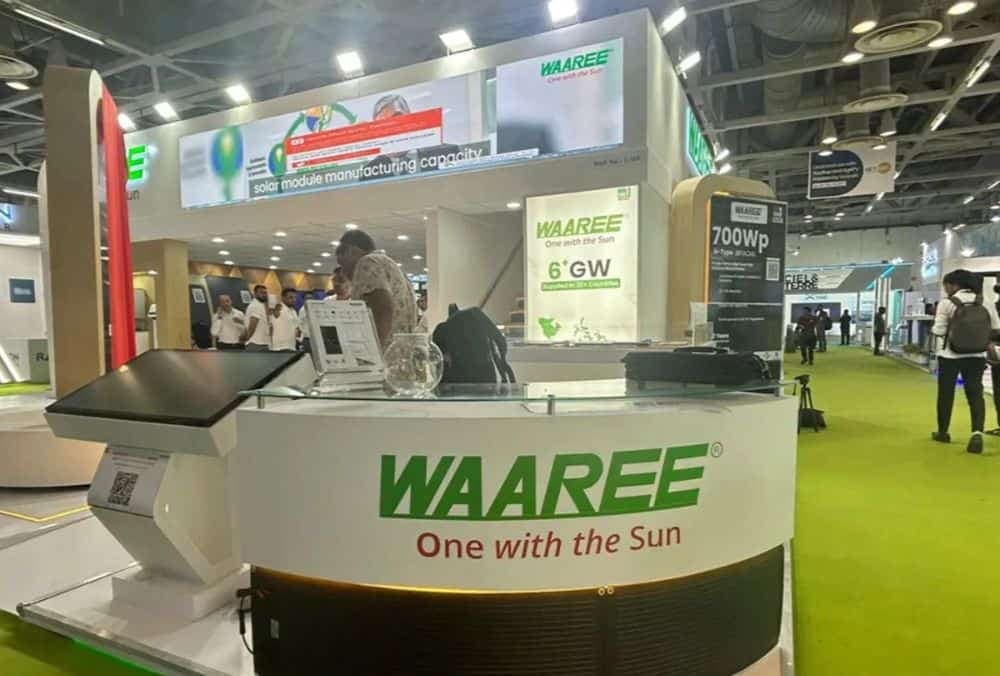 Waaree Energies: 452 मेगावॉट के सोलर मॉड्यूल्स के ऑर्डर मिलने के बाद शेयर में उछाल आया।