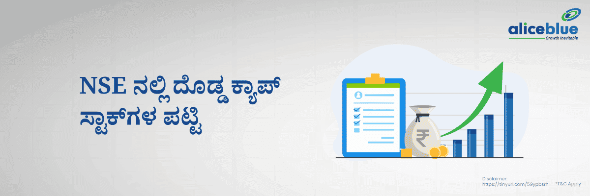 NSE ನಲ್ಲಿ ದೊಡ್ಡ ಕ್ಯಾಪ್ ಸ್ಟಾಕ್ಗಳ ಪಟ್ಟಿ - featured image
