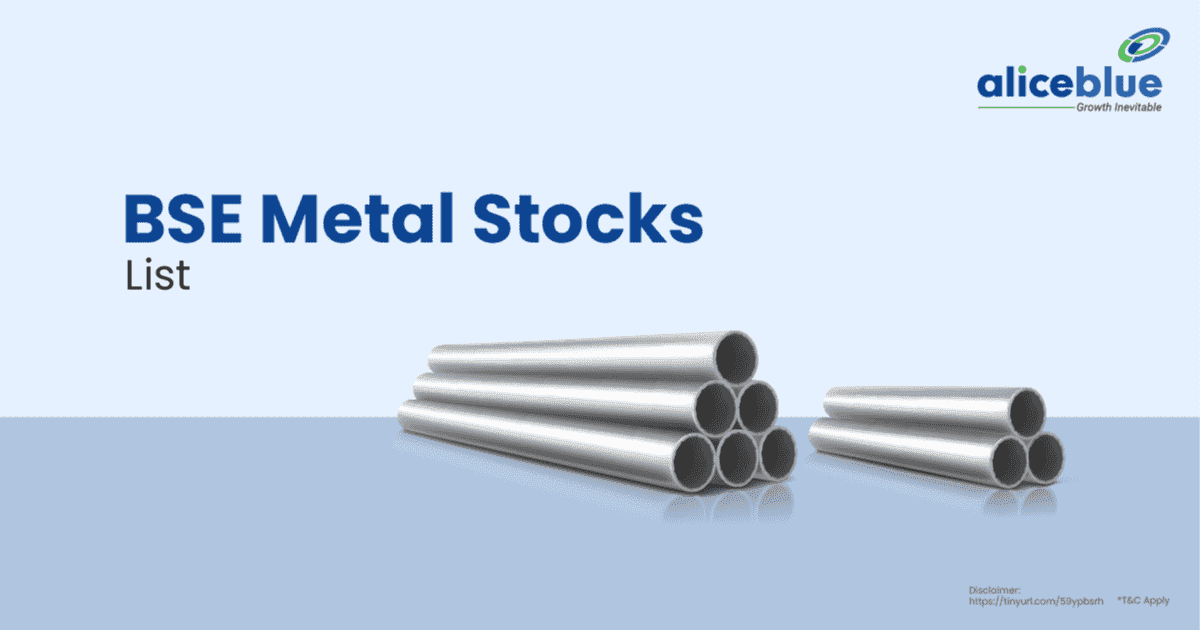 BSE Metal Index Stocks List - featured image
