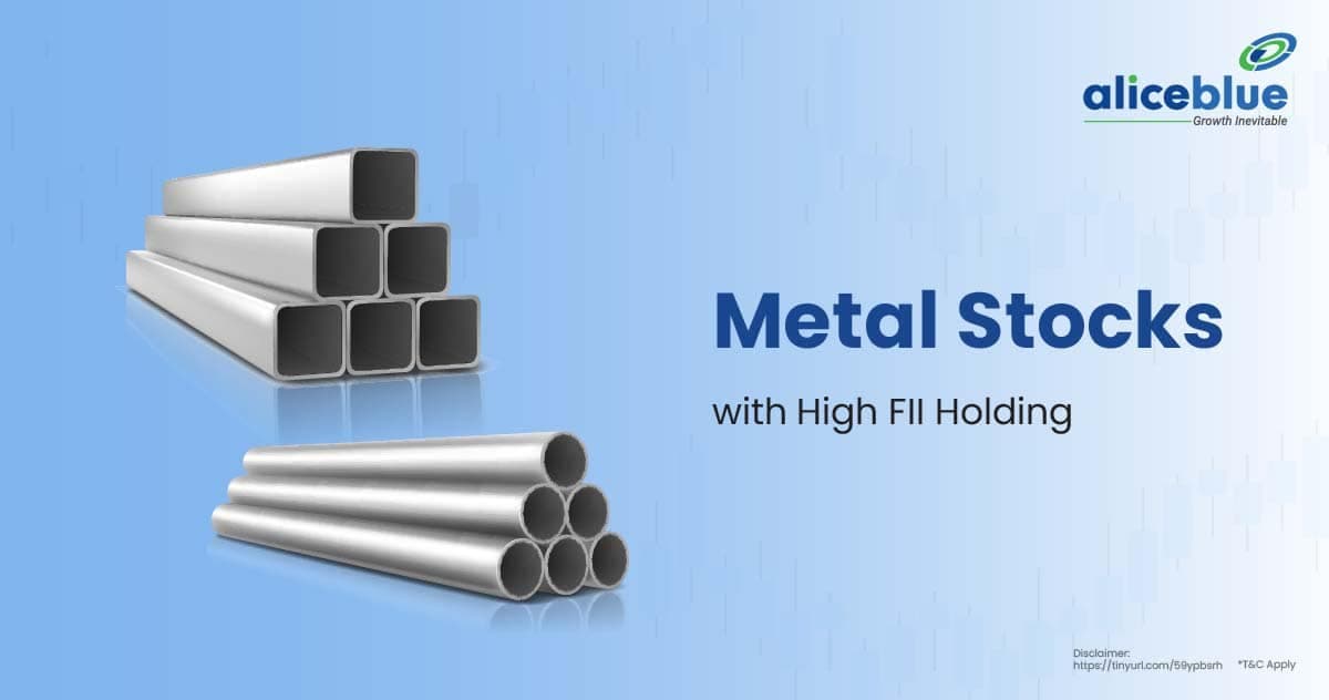 Top Metal Stocks with High FII Holding - featured image
