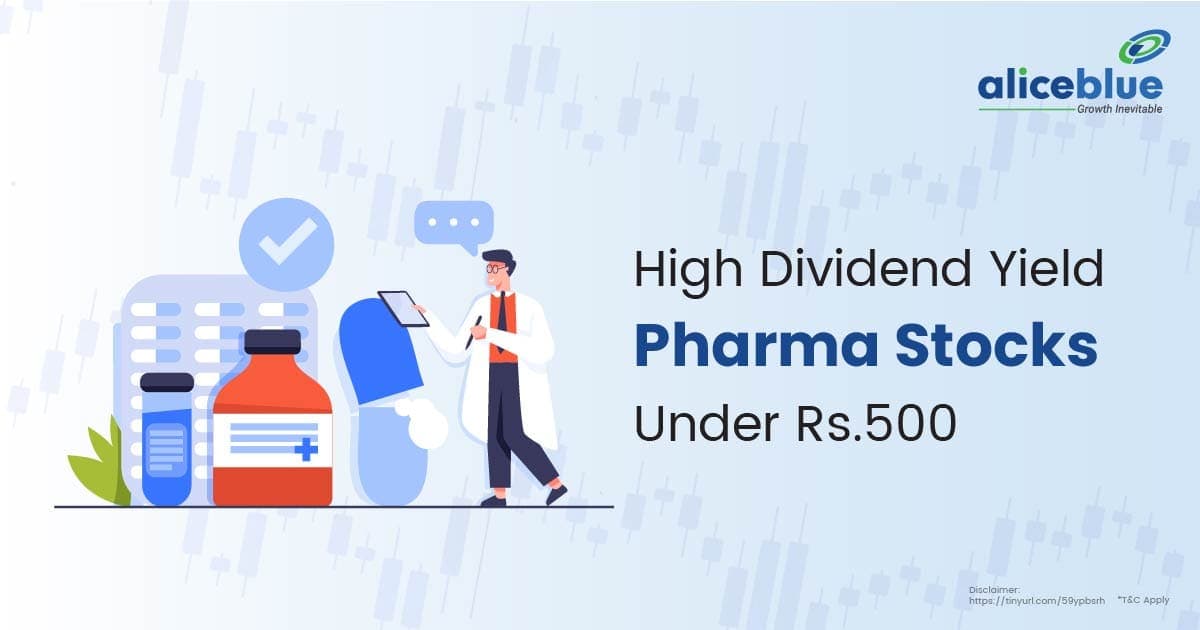 High Dividend Yield Pharma Stocks under Rs 500 - featured image