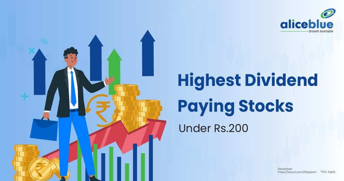 Highest Dividend Paying Stocks Under Rs.200 - featured image