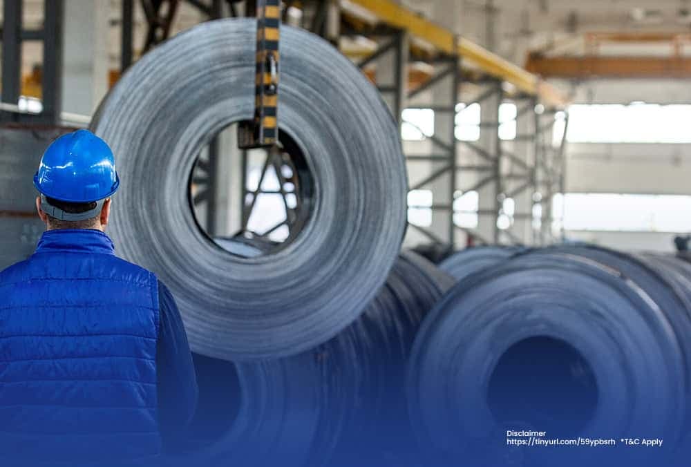Steel stock hits 5% upper circuit after its net profits increases by 1,020% QoQ