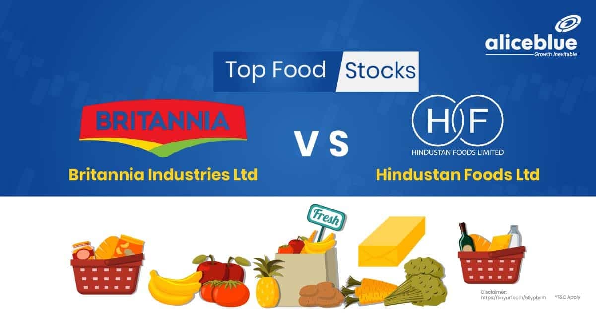Top Food Stocks – Britannia Industries Ltd Vs Hindustan Foods Ltd - featured image