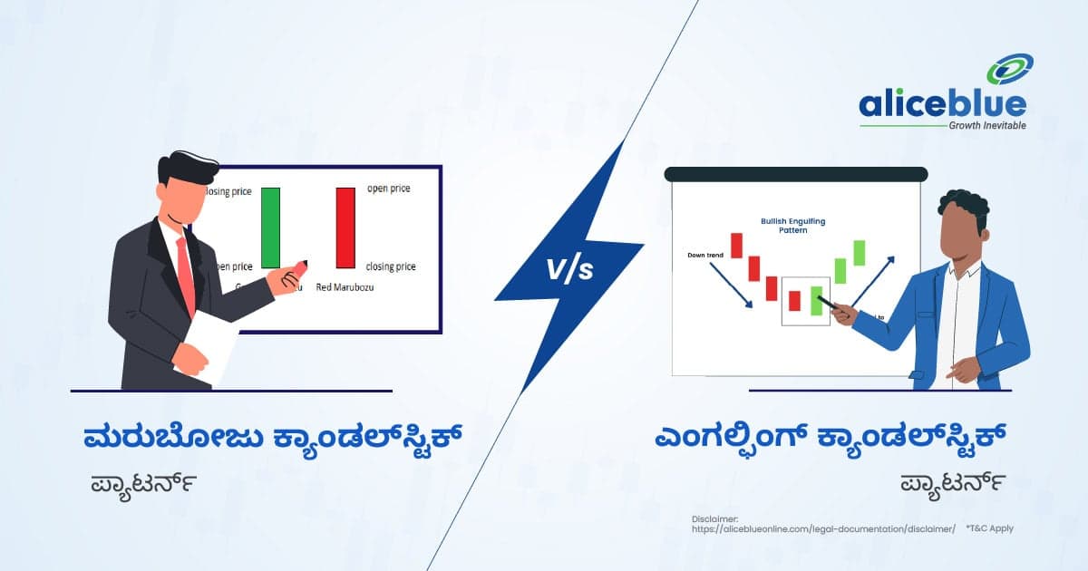Marubozu ಕ್ಯಾಂಡಲ್ಸ್ಟಿಕ್ ಪ್ಯಾಟರ್ನ್ vs Engulfing ಕ್ಯಾಂಡಲ್ಸ್ಟಿಕ್ ಪ್ಯಾಟರ್ನ್ - featured image