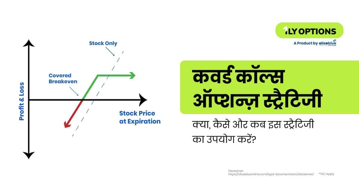कवर्ड कॉल्स ऑप्शन्ज़ स्ट्रैटिजी: क्या, कैसे और कब इस स्ट्रैटिजी का उपयोग करें? – Covered Calls Options Strategy In Hindi - featured image