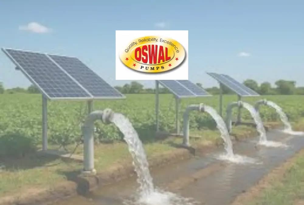 Oswal Pumps को कर्नाटक में 3,263 सोलर कृषि पंप के लिए ₹120 करोड़ का ऑर्डर मिलने के बाद।