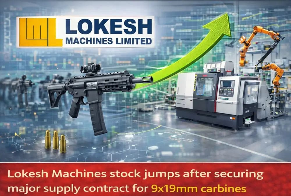 Lokesh Machines stock jumps after securing major supply contract for 9x19mm carbines