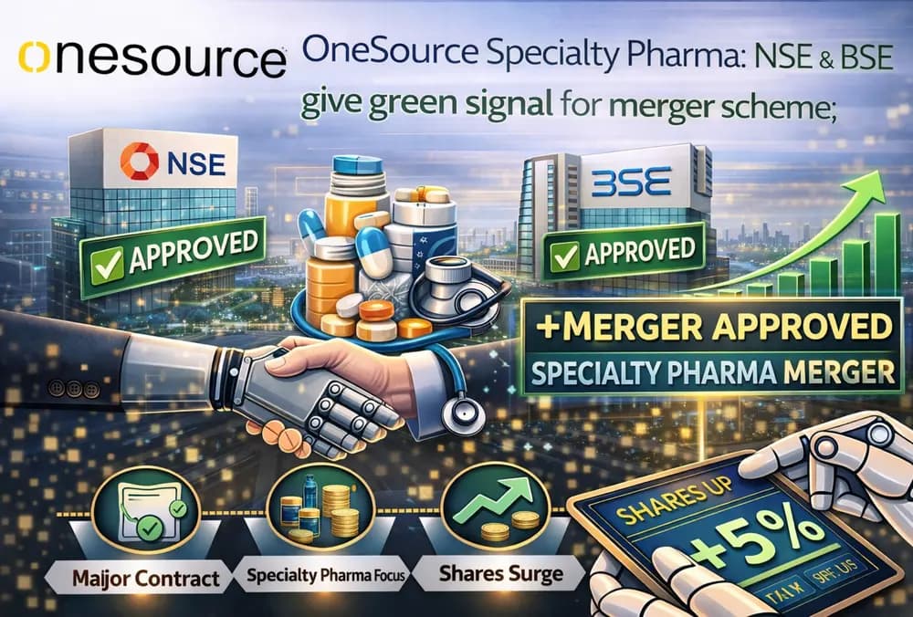 OneSource Specialty Pharma: NSE & BSE give green signal for merger scheme; here's details