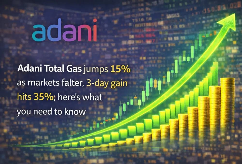Adani Total Gas jumps 15% as markets falter, 3-day gain hits 35%; here's what you need to know