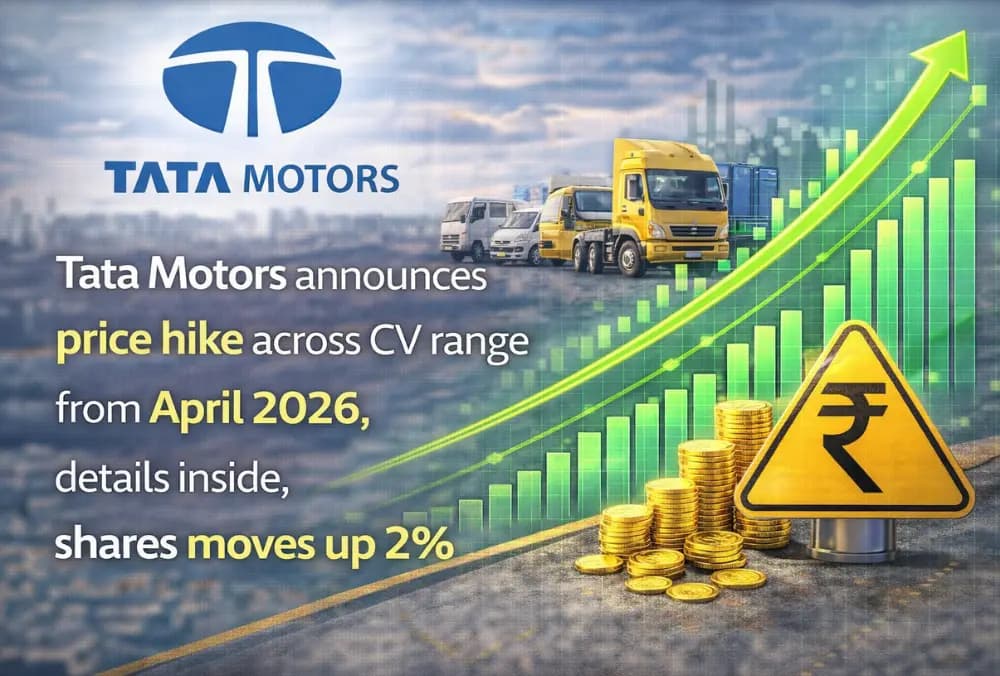 Tata Motors announces price hike across CV range from April 2026, details inside, shares moves up 2%