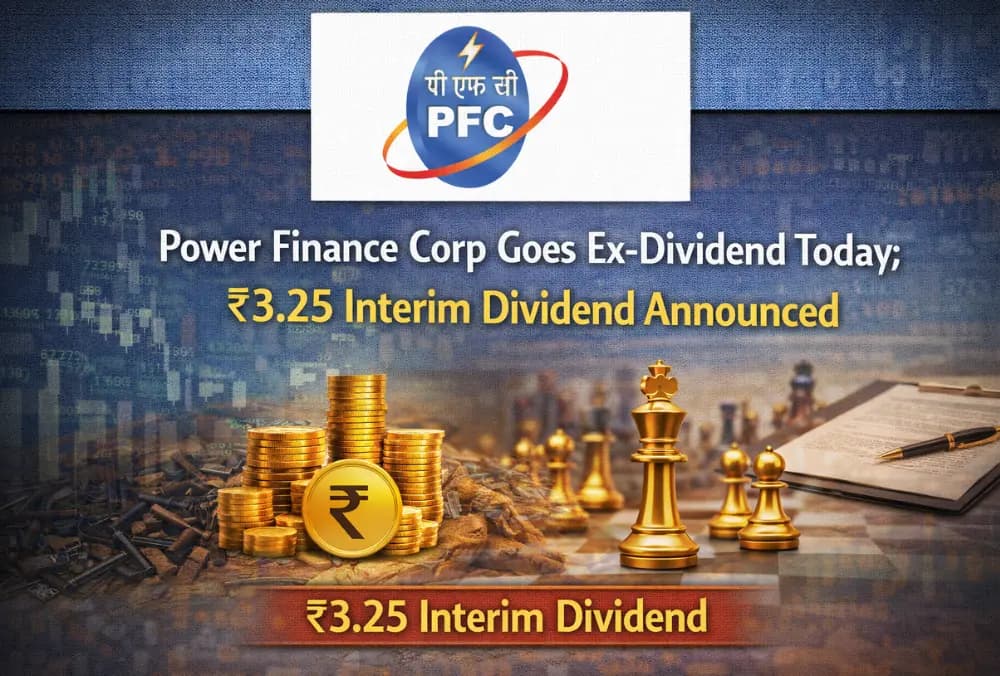 Power Finance Corp Goes Ex-Dividend Today; ₹3.25 Interim Dividend Announced