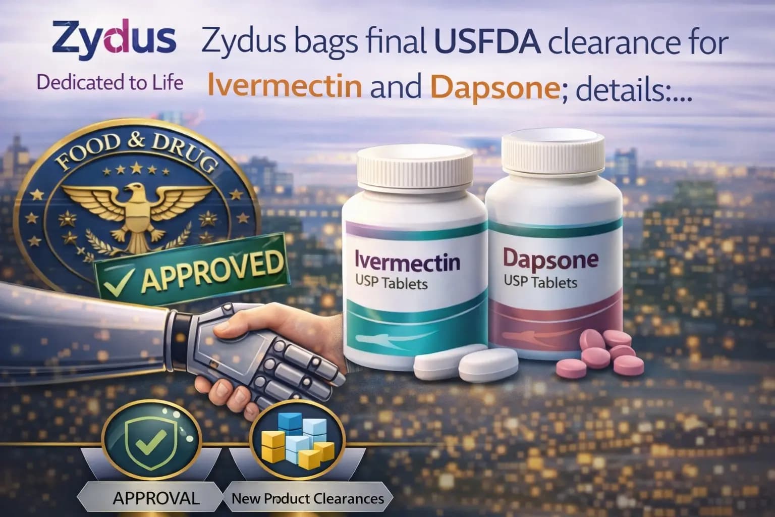 Zydus bags final USFDA clearance for Ivermectin and Dapsone; details inside