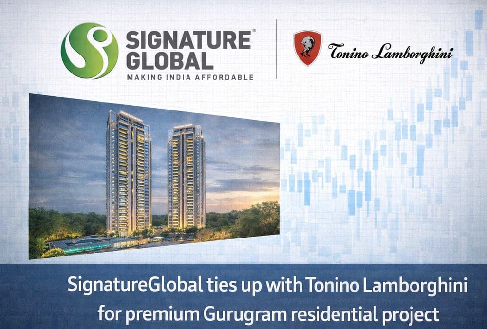 SignatureGlobal ने Tonino Lamborghini के साथ टाई-अप किया, Gurugram में प्रीमियम रेजिडेंशियल प्रोजेक्ट के लिए।