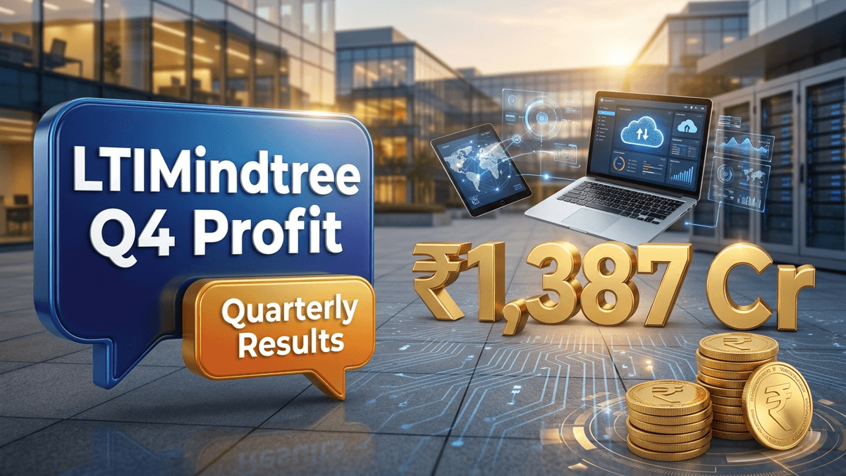 LTIMindtree का चौथी तिमाही का शुद्ध लाभ 16% बढ़कर ₹1,387 करोड़ हुआ — अनुमानों से बेहतर