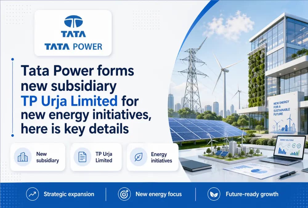 Tata Power forms new subsidiary TP Urja Limited for new energy initiatives, here is key details
