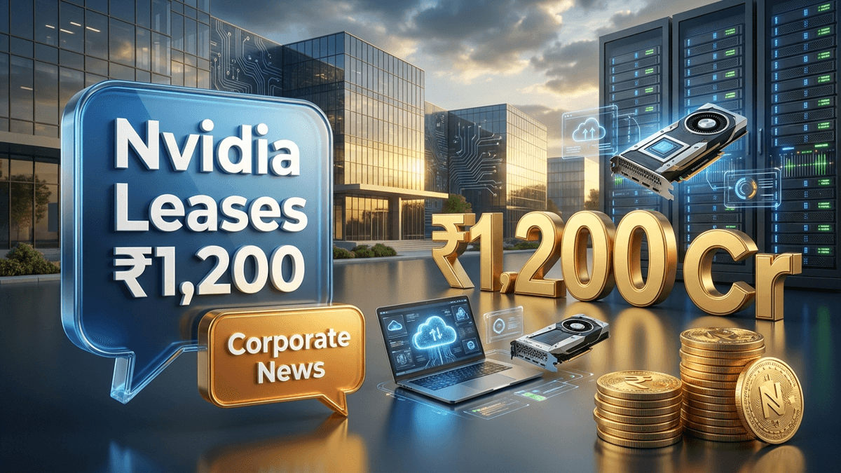 Nvidia ने बेंगलुरु में ₹1,200 करोड़ का ऑफिस लीज पर लिया — भारतीय कमर्शियल रियल एस्टेट में AI डेटा सेंटर की मांग बढ़ी