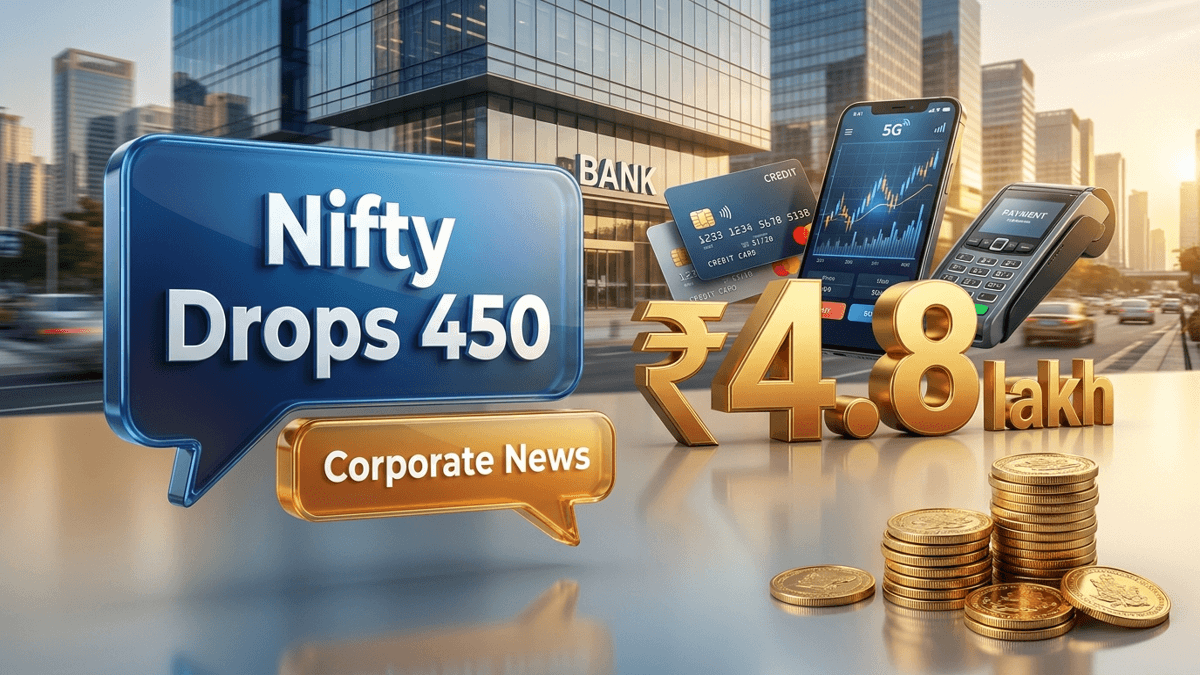 अमेरिकी फेडरल रिजर्व की चेतावनी से निफ्टी 450 अंक टूटा — आईटी शेयरों में भारी गिरावट
