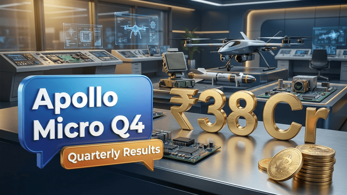 Apollo Micro Q4 Profit Jumps 171% to ₹38 Cr — Stock Hits ₹116 Billion Market Cap