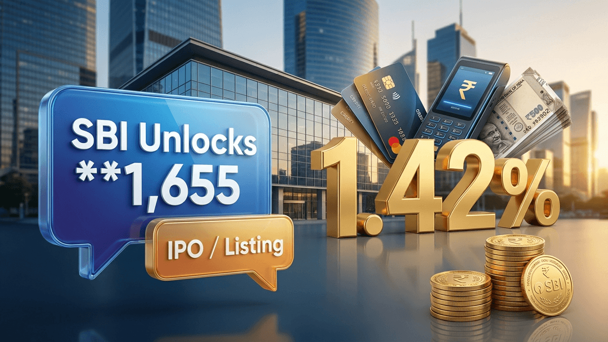 SBI Unlocks 1,655 crore — SBI Funds Management IPO details emerge