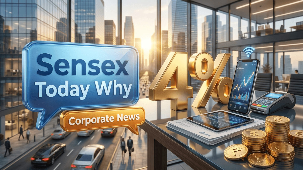 Sensex Today Why Falling - कच्चे तेल में 4% उछाल और अमेरिका-ईरान तनाव से बाजार पस्त