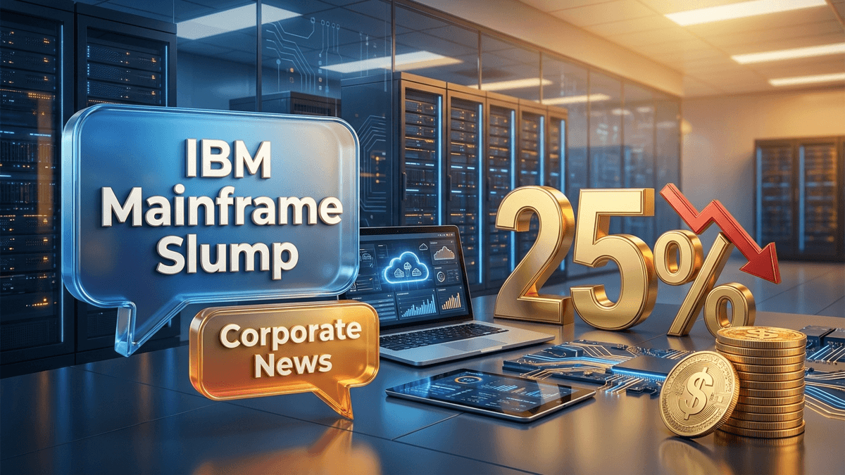 IBM Mainframe Slump Erases $100B: IBM share price crash July 2026