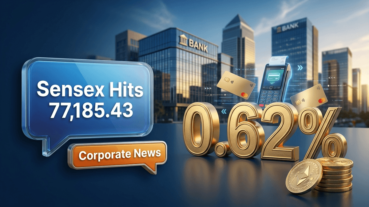 Sensex Hits 77,185.43 on Global Cues — Sensex Nifty today live July 2026
