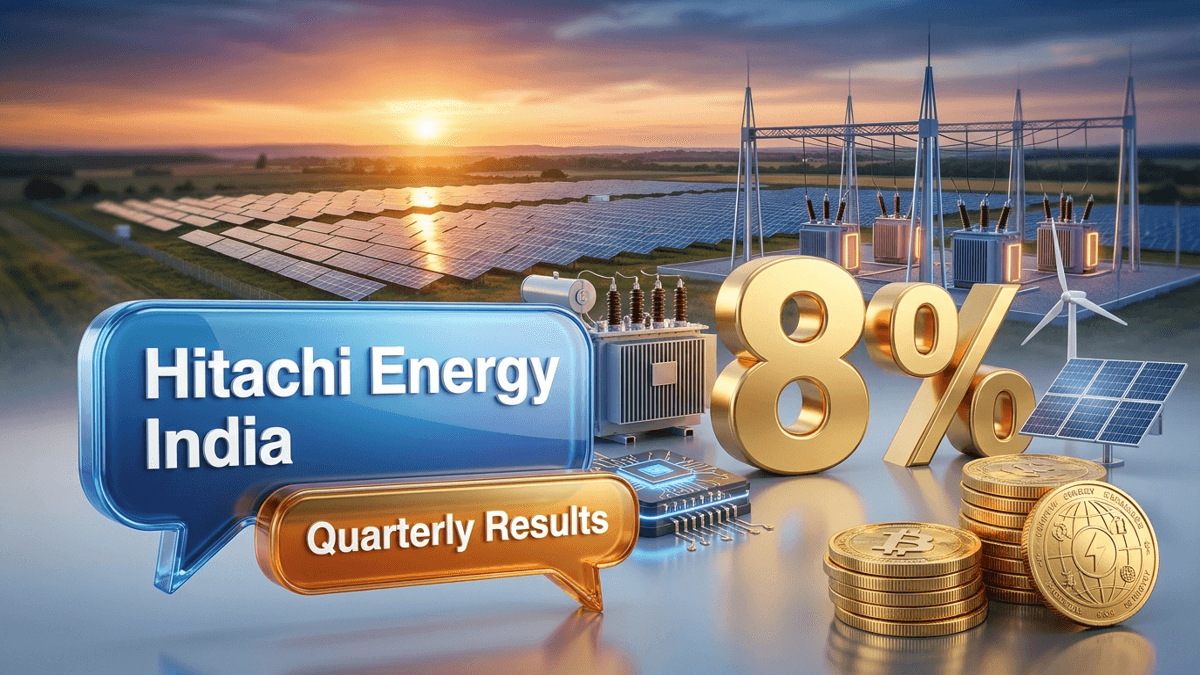 Hitachi Energy India Q1 results 2026 - 8% Rally on Grid Capex Bet