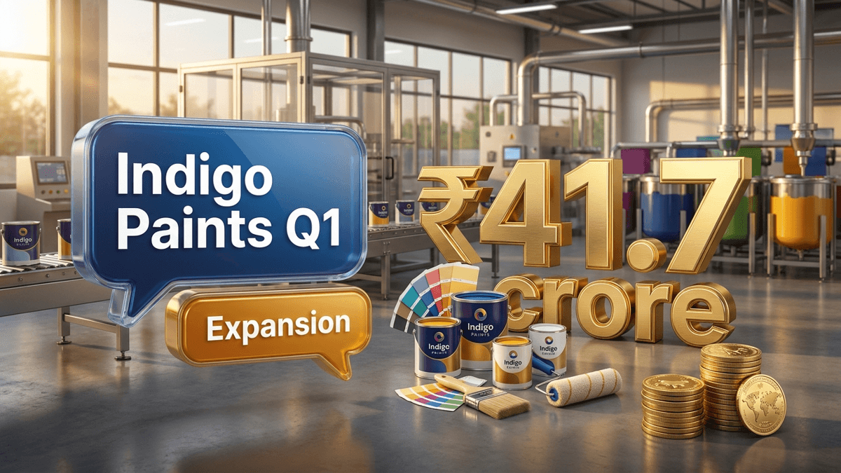 Indigo Paints Q1 results FY27 - मार्जिन विस्तार के कारण शुद्ध लाभ में 61% का उछाल
