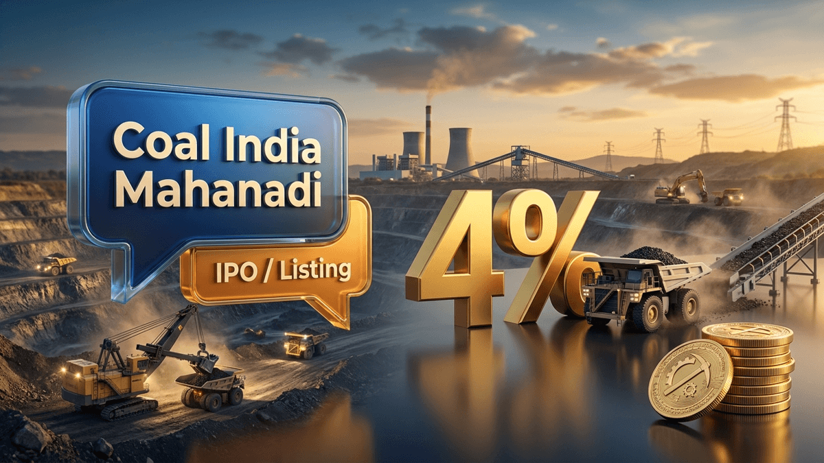 Coal India Mahanadi Coalfields IPO के ड्राफ्ट पेपर दाखिल होने से शेयरों में 4% की तेजी