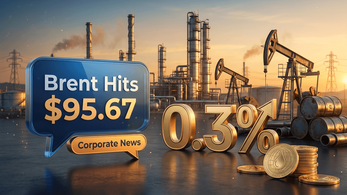 Brent Hits $95.67 - Crude oil price today live - Supply risks escalate