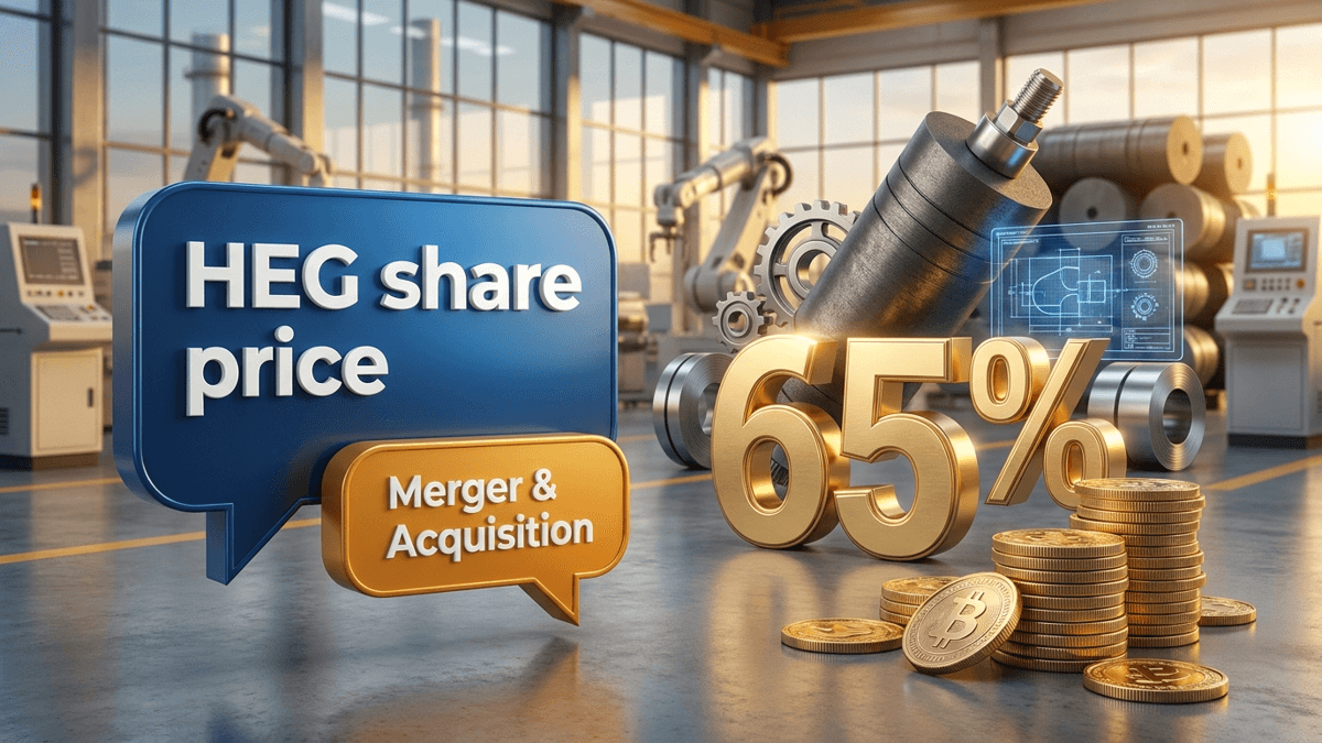 HEG share price demerger 2026: स्टॉक में स्थिरता, 65% की गिरावट केवल तकनीकी बदलाव