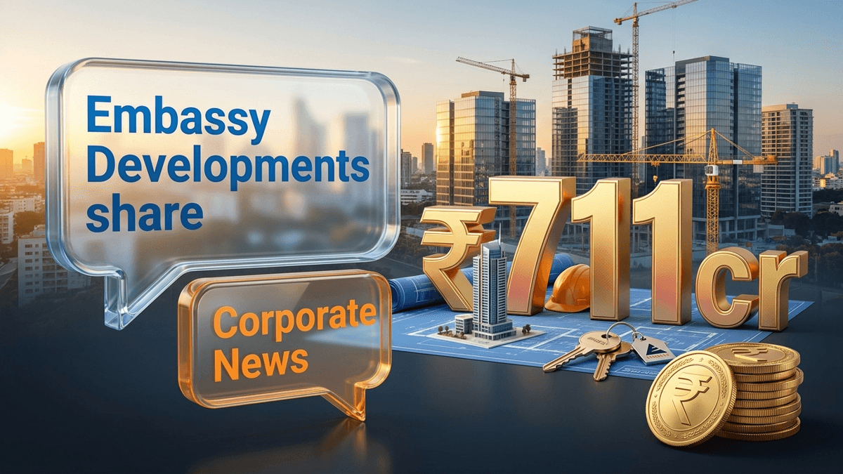 Embassy Developments share price news: ₹711cr के जुहू सौदे से शेयरों में 3% की तेजी