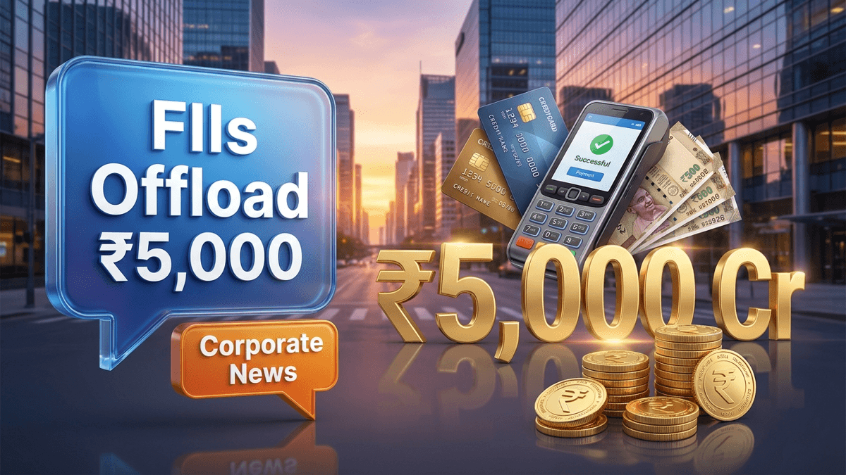 FIIs Offload ₹5,000 Cr Equities - FII DII data today September 25