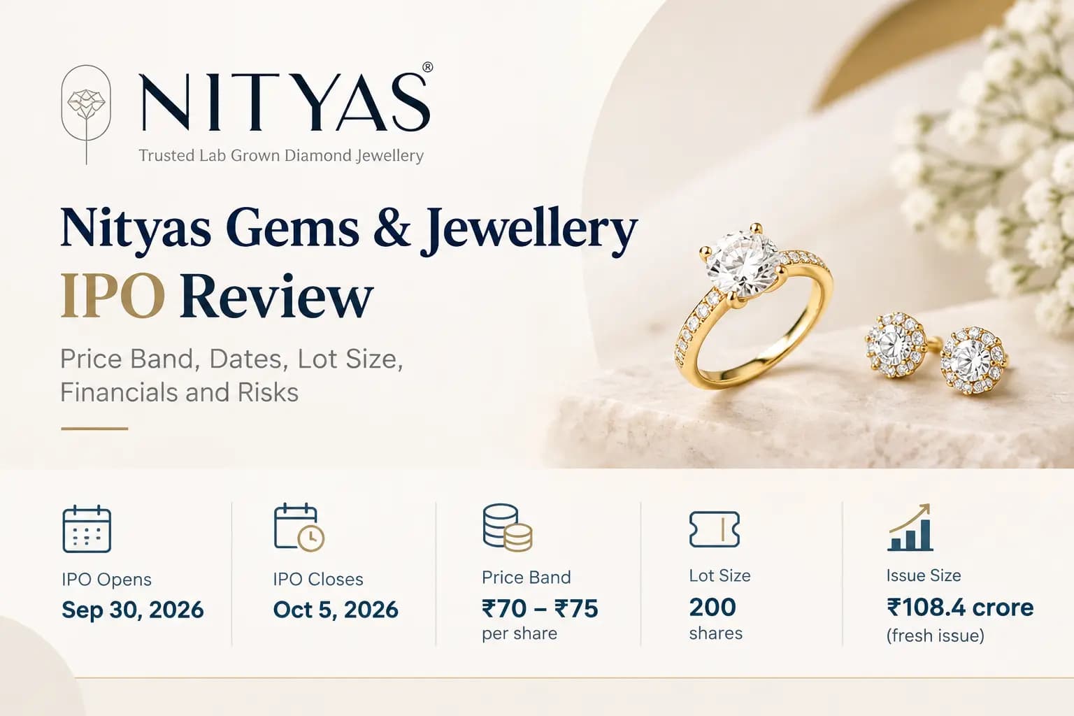 Nityas Gems & Jewellery IPO Review: Price Band, Dates, Lot Size, Financials and Risks