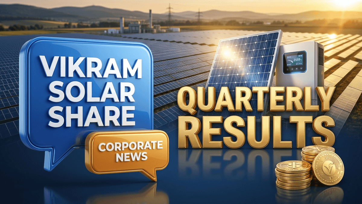 Vikram Solar Share Price News - Substantial Module Supply Order Sparks Interest