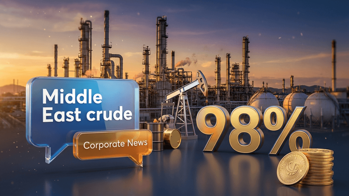 Middle East crude oil supply hits 98% - Supply risks ease
