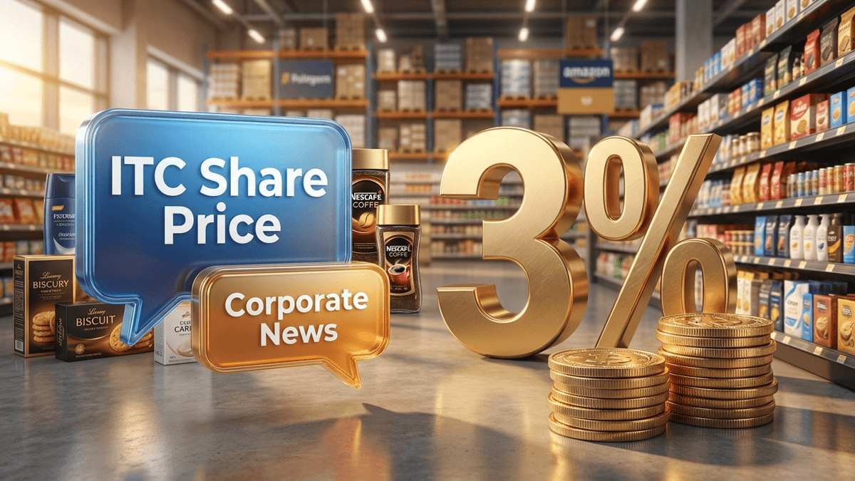 ITC Share Price Today: स्टॉक में 3% की गिरावट - सप्लाई ओवरहैंग से बाजार पर दबाव