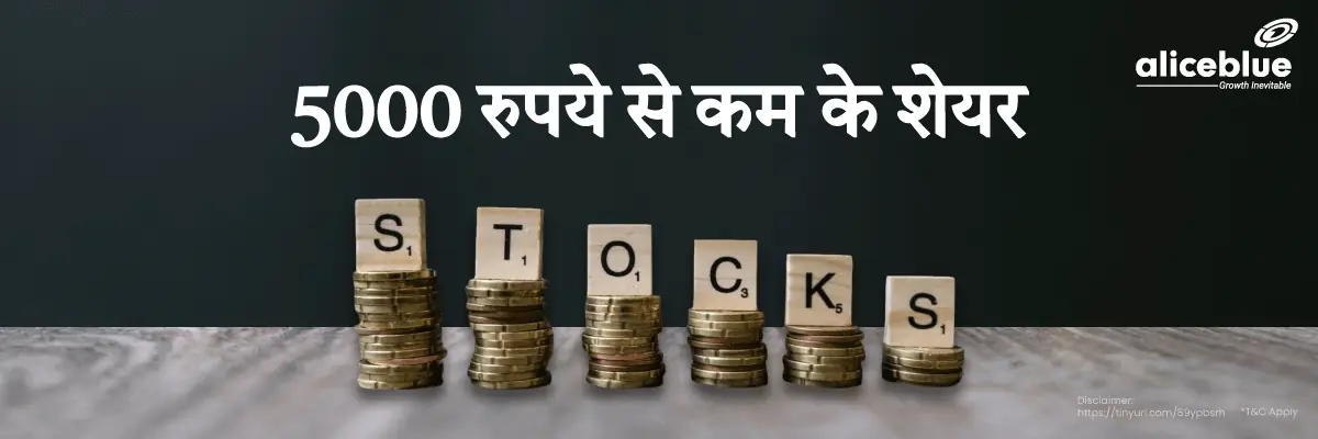 5000 रुपये से कम के शीर्ष स्टॉक - Top Stocks Under Rs 5000 List in Hindi 