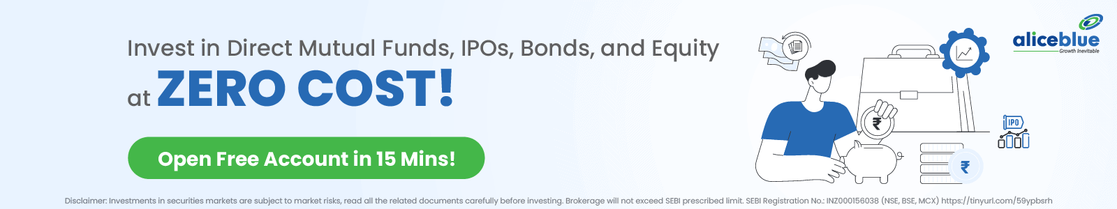 Invest in Direct Mutual Funds, IPOs, Bonds, and Equity at ZERO COST