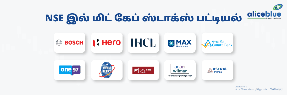 List Of Mid Cap Stocks In NSE Tamil