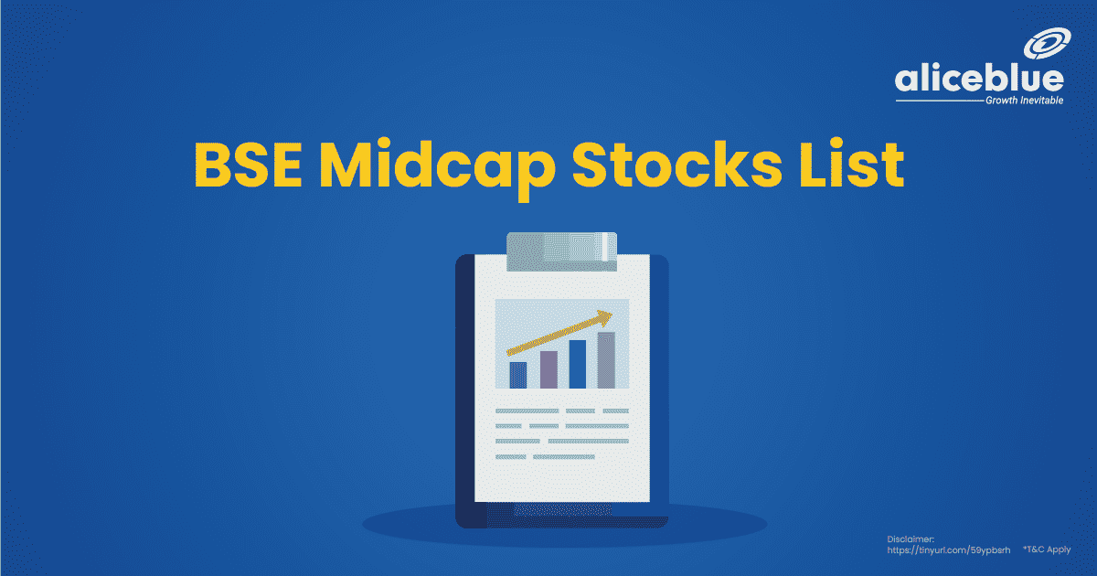 BSE Midcap Stocks List English
