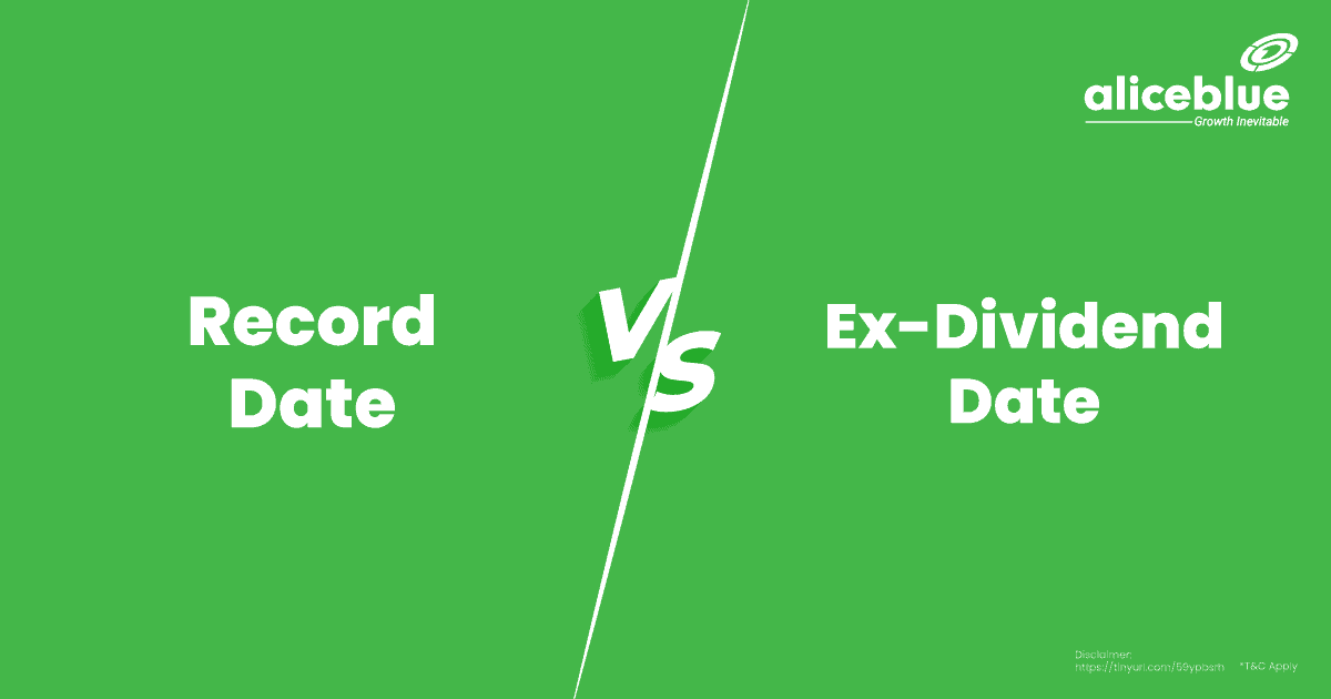 Record Date Vs Ex Dividend Date English