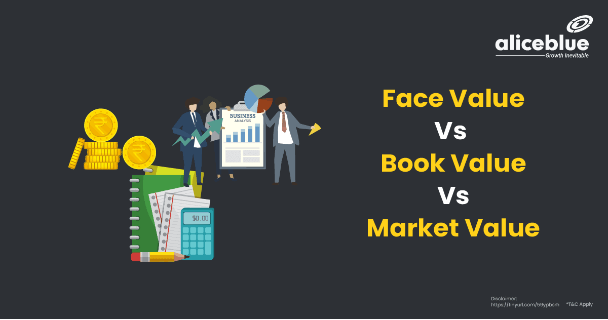 Face Value Vs Book Value Vs Market Value English