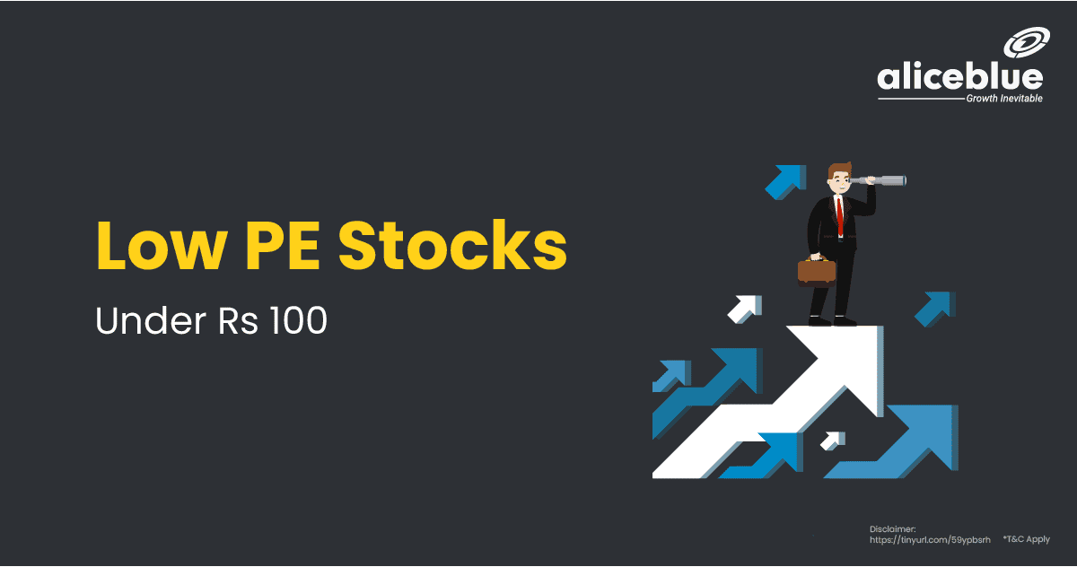 Low PE Stocks Under Rs 100 English