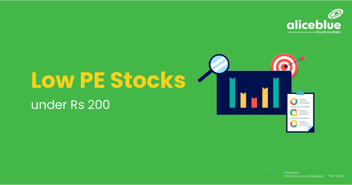 Low PE Stocks Under Rs 200 English