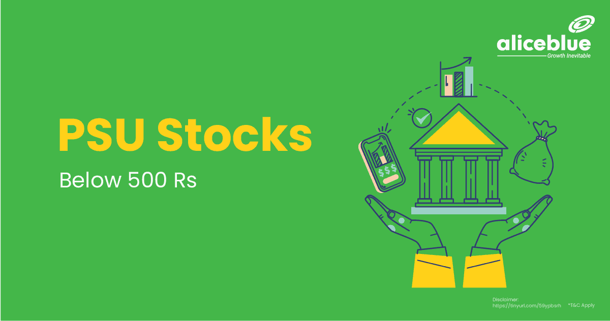 PSU Stocks Below 500 Rs English