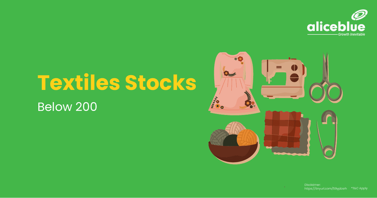 Textiles Stocks Below 200